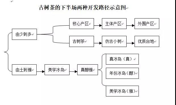 古树茶的下半场两种开发路径示意图