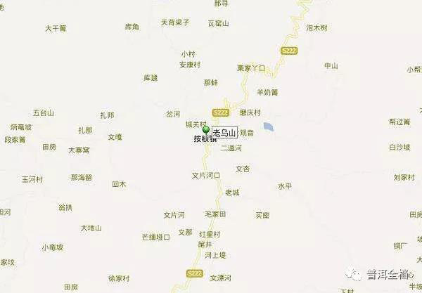 老乌山藤条茶茶区地图