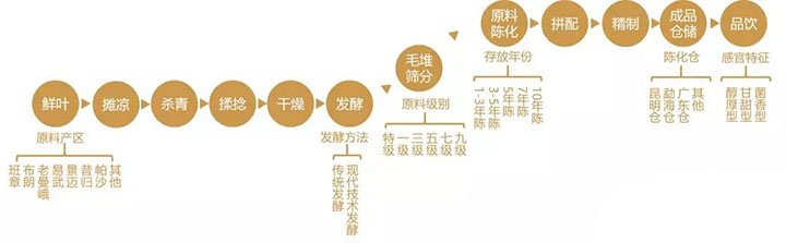 中茶熟普加工工艺流程