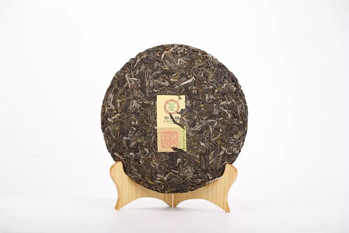 中茶普洱茶中茶茗山景迈大树生茶饼形