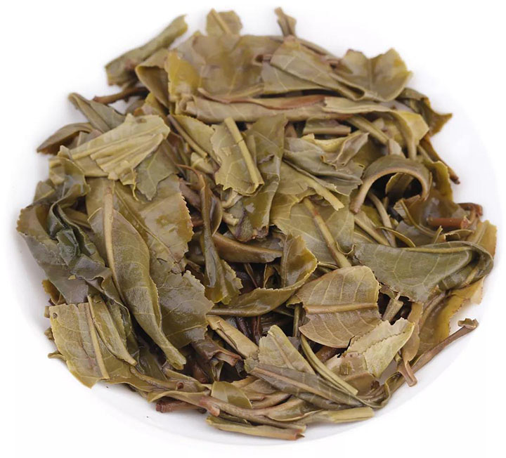 中茶普洱茶中茶茗山景迈大树生茶叶底