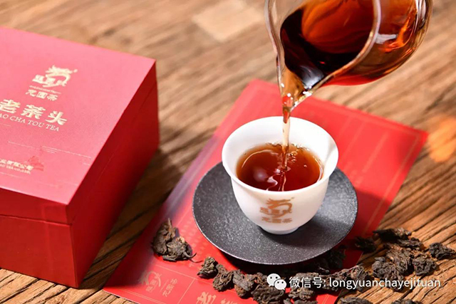 2019年龙园号新版老茶头礼茶（熟茶）