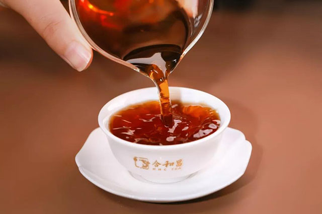 普洱熟茶茶汤