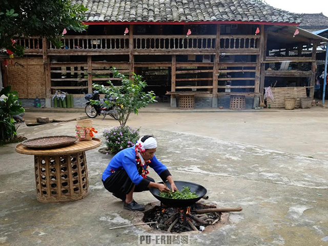 德昂族酸茶制作步骤