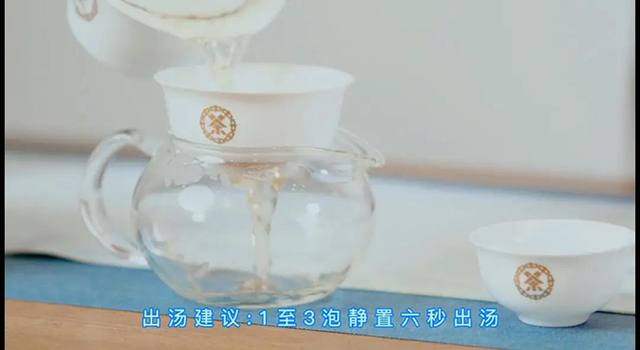 中茶普洱茶中茶水蓝印