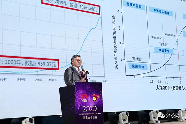 云南大益微生物技术有限公司总经理高林瑞介绍大益最新科研成果及益原素家族产品