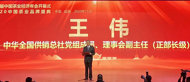 中华全国供销合作总社党组成员理事会副主任王伟致辞