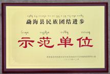 中吉号被评为2020年“勐海县民族团结进步示范单位”