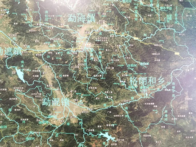 百度地图上的勐海河流