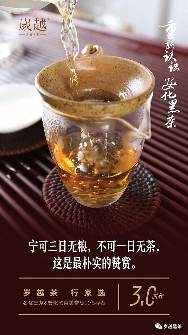 岁越黑茶安化黑茶