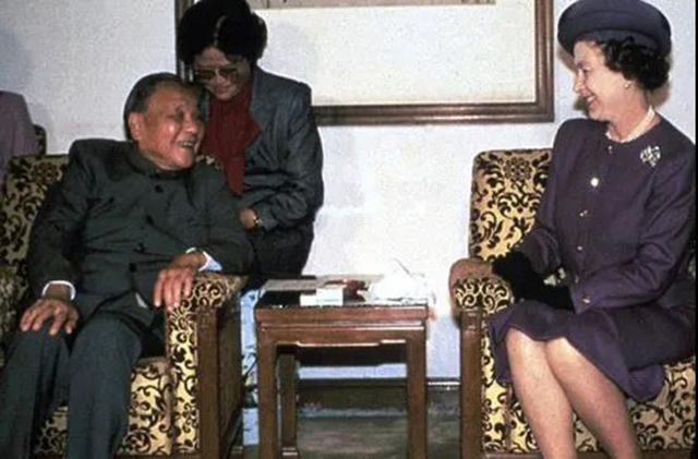英女王伊丽莎白二世首次访华邓小平与之会晤