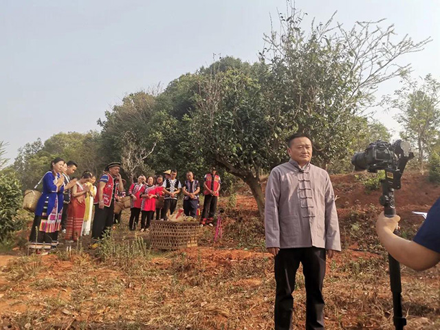 新华国茶黄龙山连线央视祭茶祖采春茶