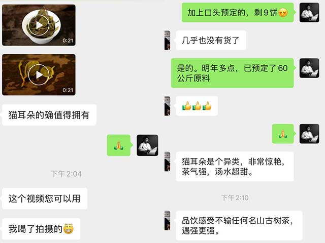 龑王家老茶人张老师对猫耳朵的品鉴评价