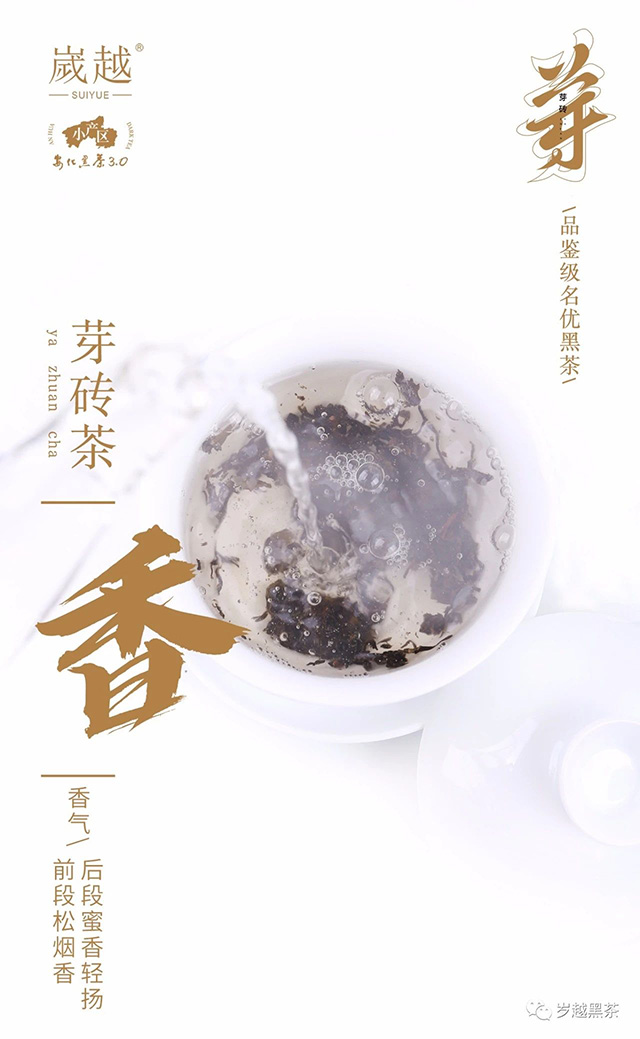 岁越黑茶云台芽砖荒野茶