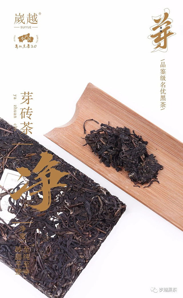 岁越黑茶云台芽砖荒野茶