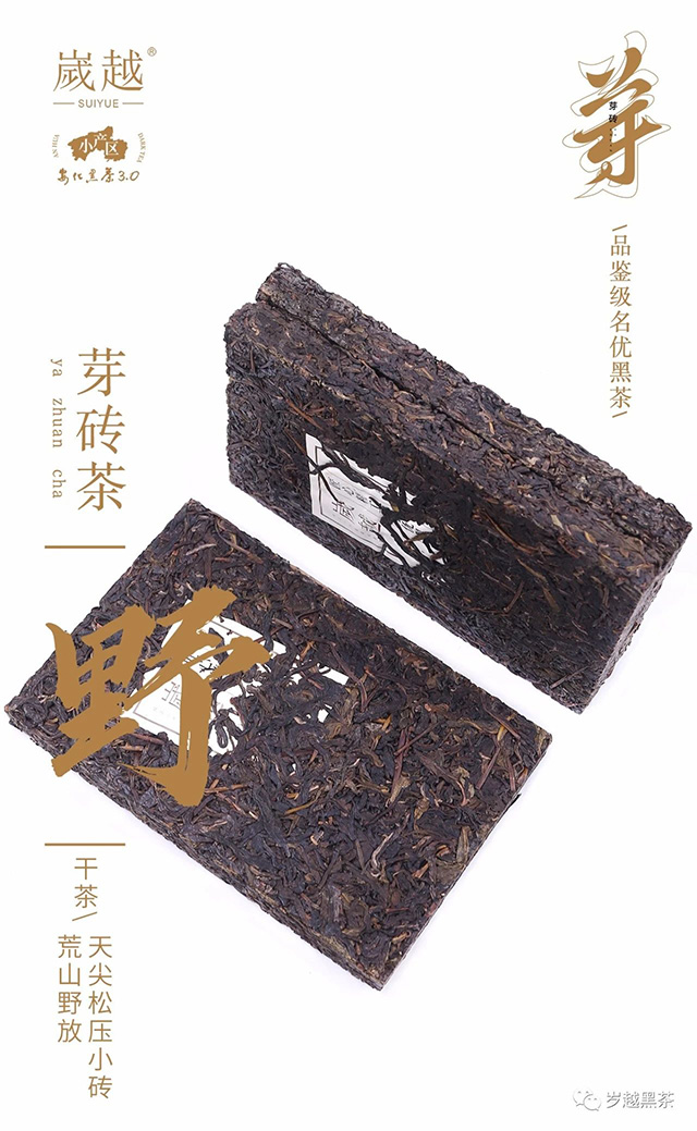 岁越黑茶云台芽砖荒野茶