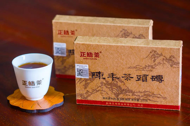 正皓茶陈年茶头砖