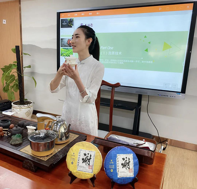 龙润茶2021年曲靖市马龙职业技术学校师生茶艺培训