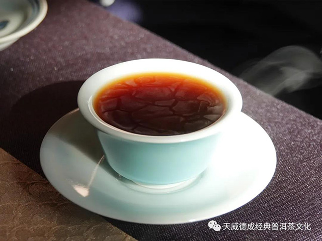 天威德成2021年亦如是观普洱茶熟茶