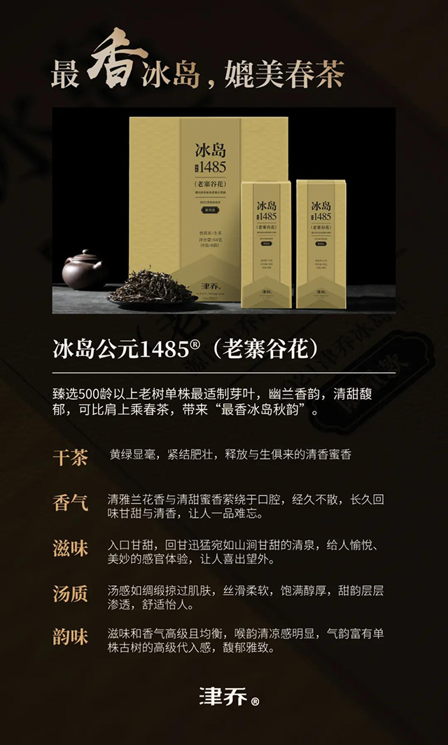 津乔普洱冰岛公元1485老寨谷花