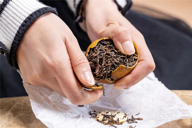 津乔普洱大红柑陈皮熟茶