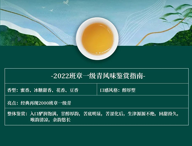 今大福2022班章一级青普洱茶