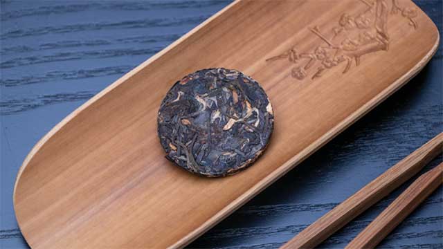 中吉红陈皮普洱茶