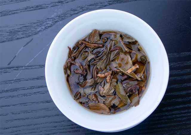 中吉红陈皮普洱茶