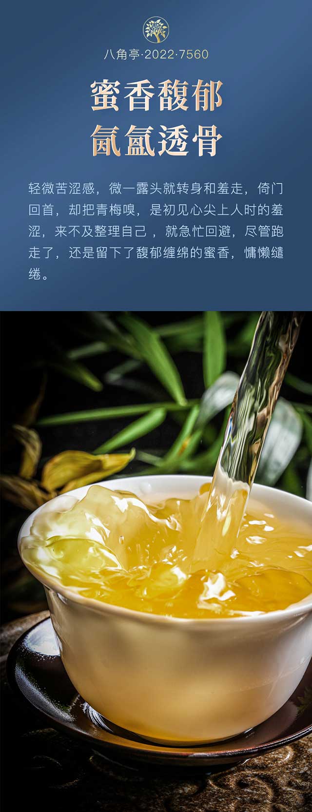 2022年八角亭唛号茶7560普洱茶