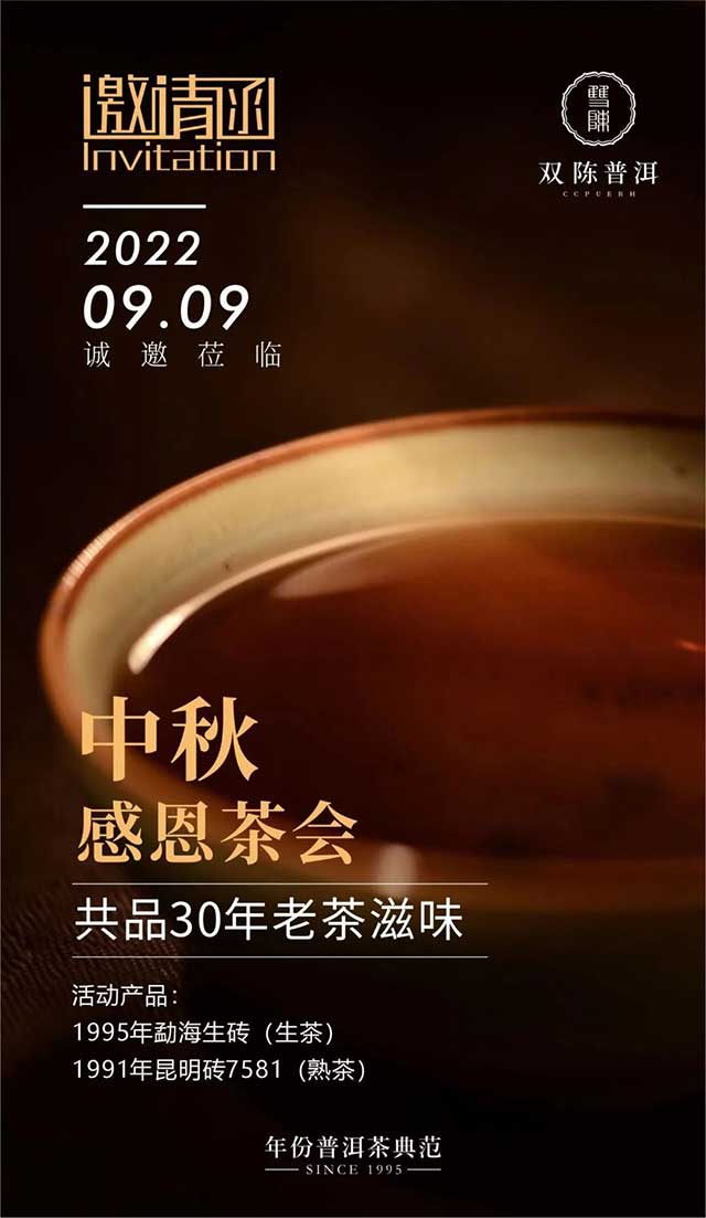 双陈1995年勐海生砖普洱茶
