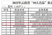 六大茶山连续两年上榜云南“10大名品”榜单！