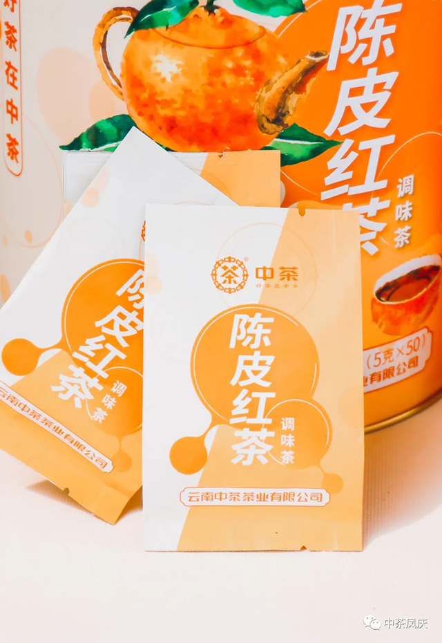 中茶滇红陈皮红茶
