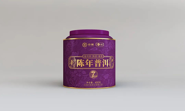 中茶陈年普洱布朗七年陈普洱茶熟茶散茶