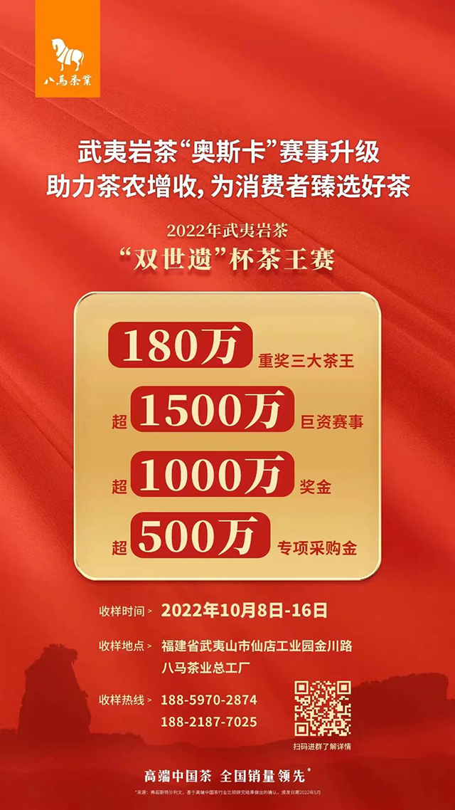 2022年武夷岩茶双世遗杯茶王赛