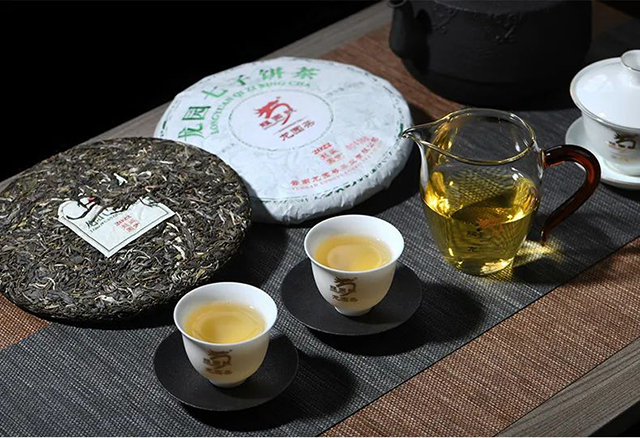 龙园号普洱茶精品赏析龙园七子饼生普质优味美