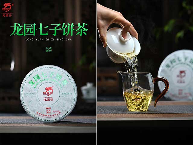 龙园号普洱茶精品赏析龙园七子饼生普质优味美