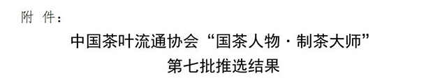 匠心茶人张明春先生荣获国茶人物制茶大师荣誉称号