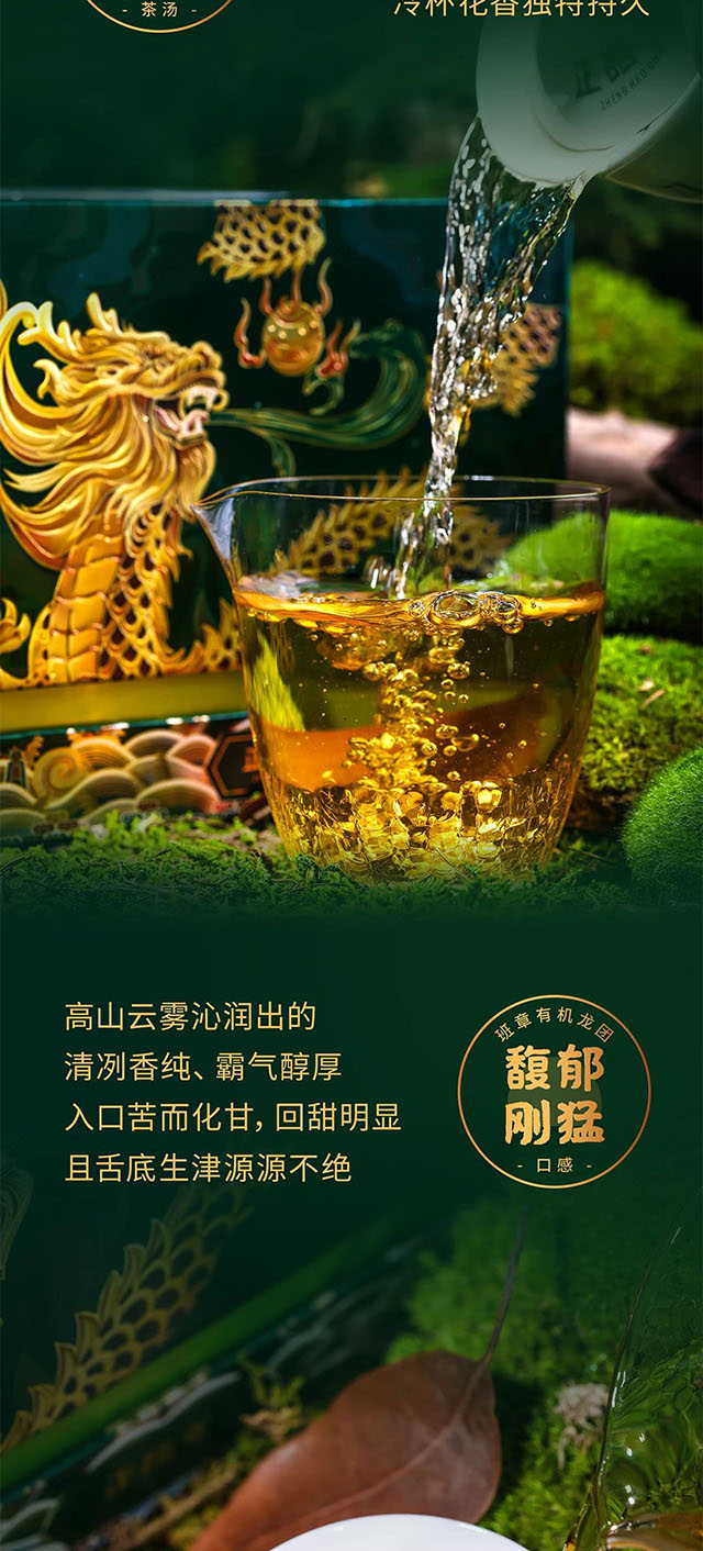 正皓茶2022班章有机龙团普洱茶