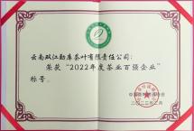 勐库戎氏荣获“2022年度茶业百强企业”等称号