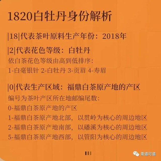 品品香1820白牡丹茶样