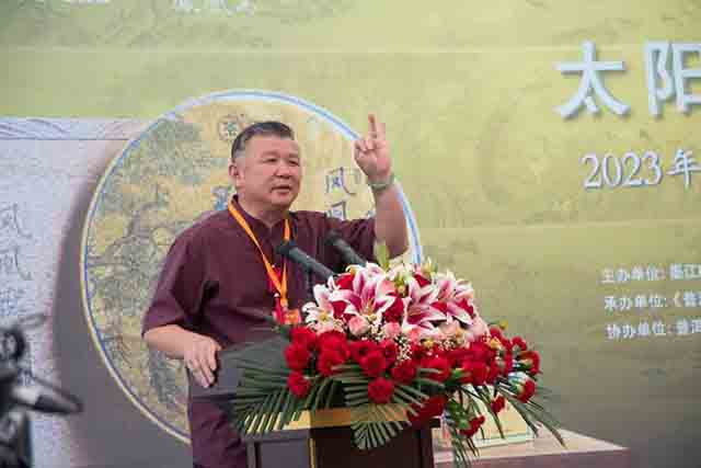 台湾大友普洱茶博物馆馆长廖义荣分享