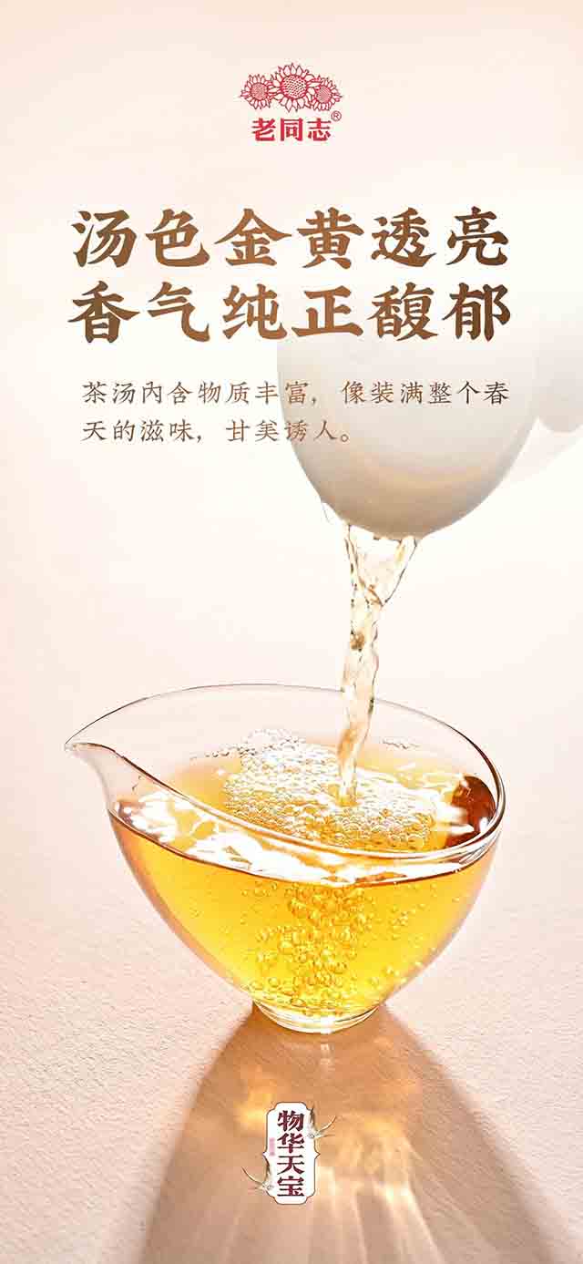 2023年老同志物华天宝青饼普洱茶品质特点