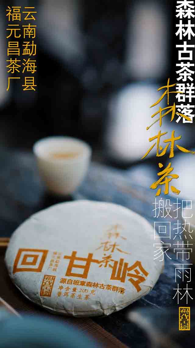 福元昌茶厂回甘岭森林班章茶