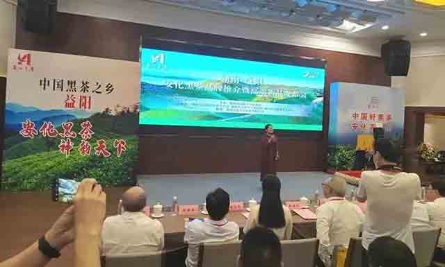 湖南益阳安化黑茶品牌推介暨高端新品发布会现场