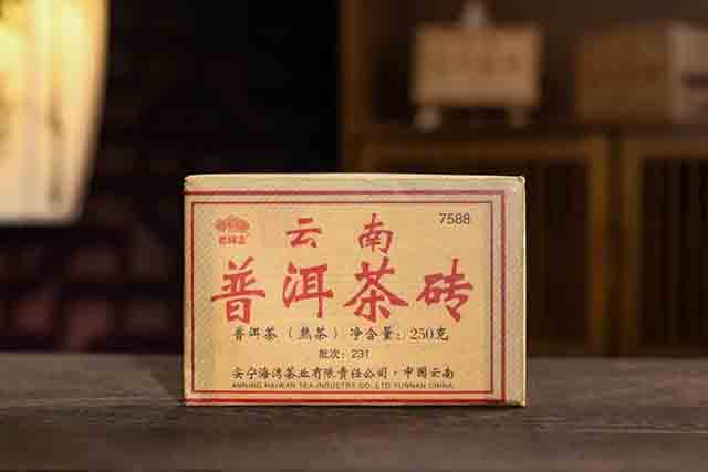 老同志7588熟砖普洱茶品质特点
