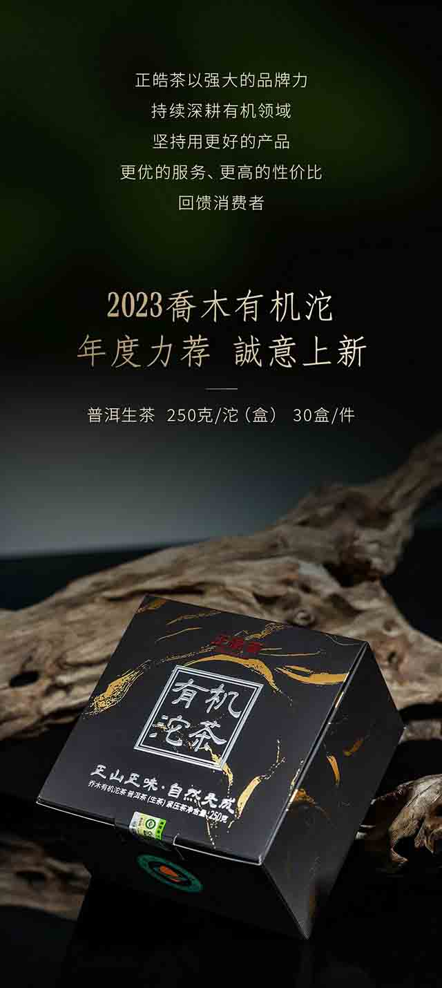 正皓茶2023乔木有机沱茶品质特点