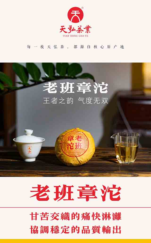 天弘茶业2023年老班章沱普洱茶品质特点