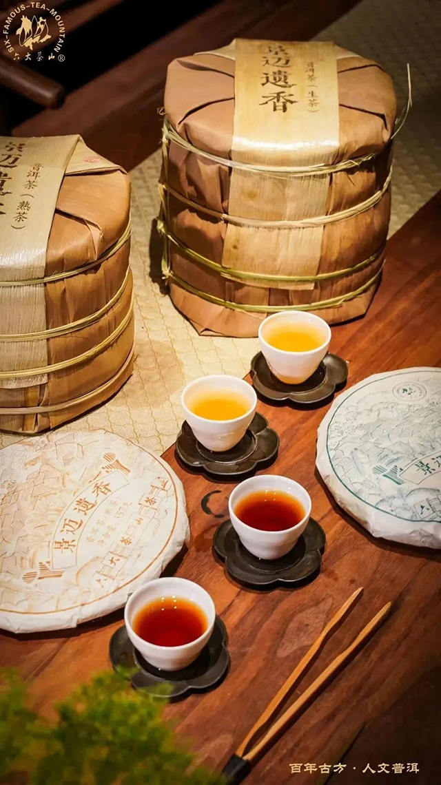 六大茶山景迈遗香生茶熟茶