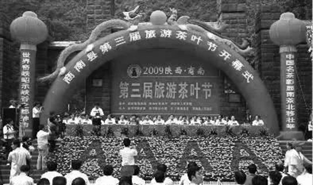 商南县第三届旅游茶叶节现场