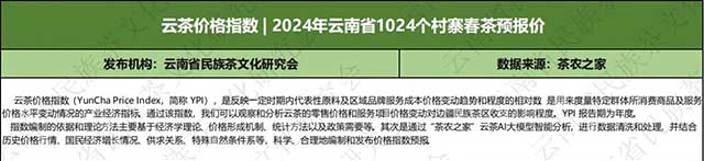 2024年云南普洱茶春茶价格预测表